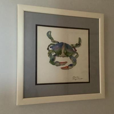 $48 Maggie Arndt, Blue Crab 15" x 15"