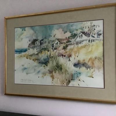 $175 Betty Anglin Smith watercolor print 27"H 37"W 