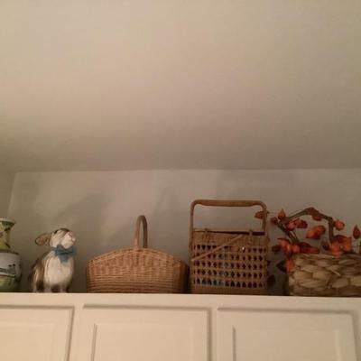 Lots of baskets and decor 