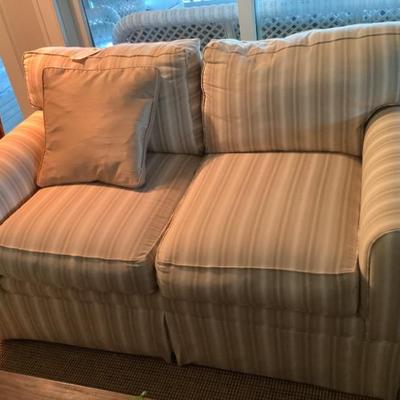 $325 Skirted Loveseat by Workbench 33"H 57"L 33"depth (matches sofa)