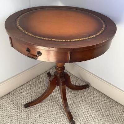 $110 round wooden table 27"H 26"diameter