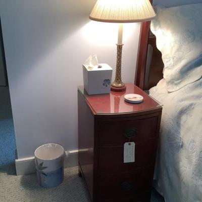 SOLD $78 quality wood nightstand 28"H 15"L 18"depth