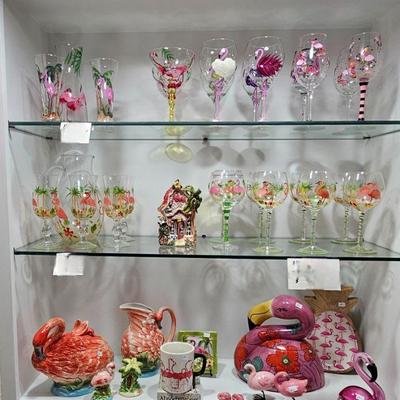 Flamingo stemware