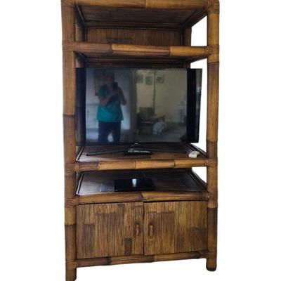 Rattan TV cabinet