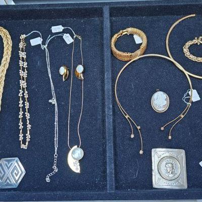 Various pieces of jewelry for sale