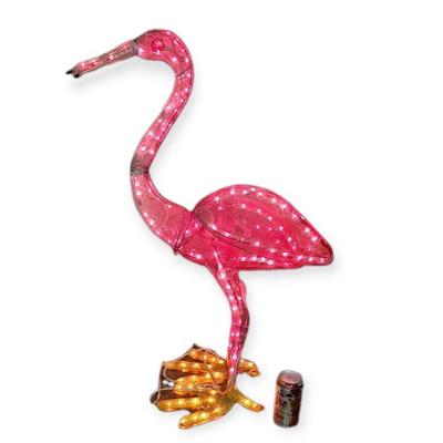 LED lighted flamingo
