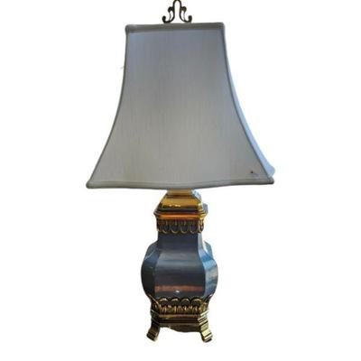 Very nice lamp with brass trim