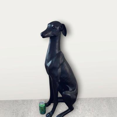 Greyhound dog statue