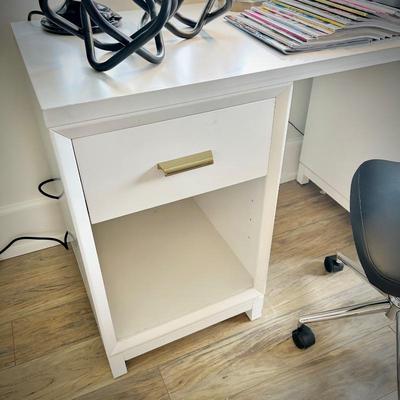 White desk