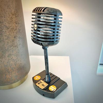 Vintage-looking microphone