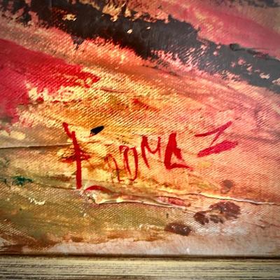 Carlos Aromaz painting