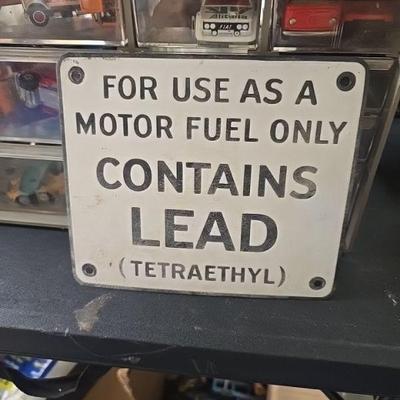 Vintage porcelain sign