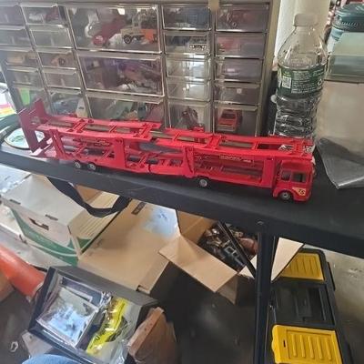 Die cast hauler & cars