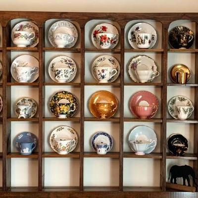 English bone china cups and saucers