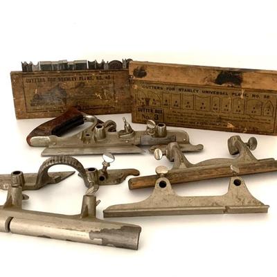 Stanley no. 45 combination plane w/ cutters