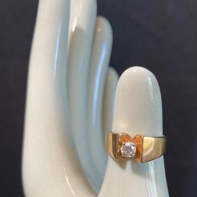 14K Yellow Gold * Diamond Women’s Ring Size 5.5 * 4.25g * Reserve of $750
