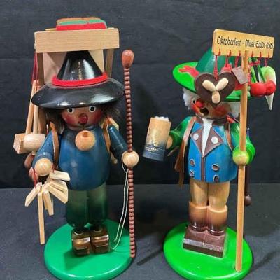 Steinbach Wooden Figurines * Peddler * Oktoberfest Music Box * Germany
