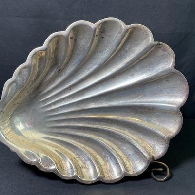 Sterling Silver Shell Design Footed Dish * 363 grams Weight
