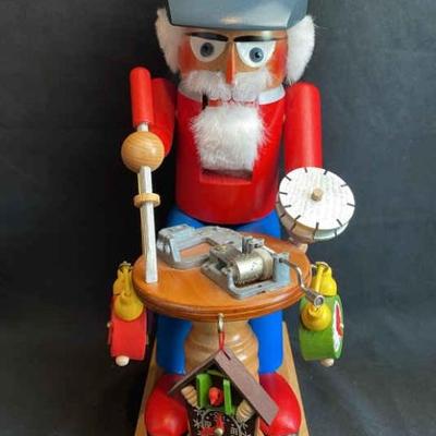 Steinbach Wooden Clockmaker Nutcracker * West Germany
