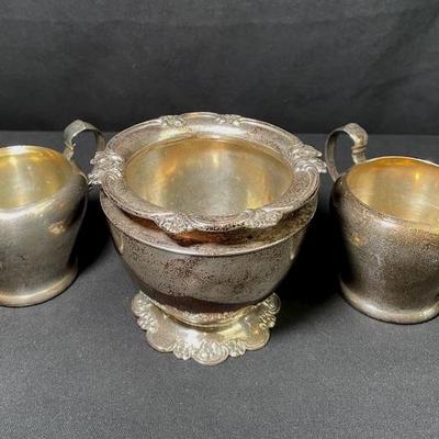 Sterling Silver Cream & Sugar * Decorative Bowl
