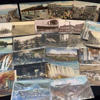 50+ Vintage Postcards * US Location * Mont, Mich, NY, Cal, Wyo., 1910-1911
