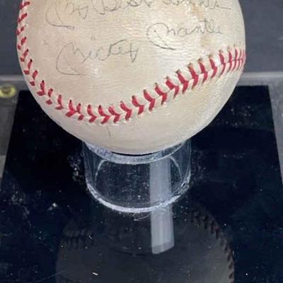 Mickey Mantle Signed Baseball