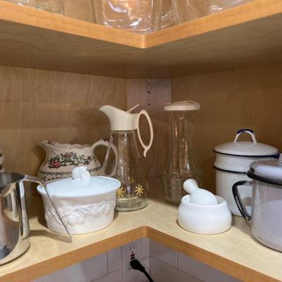 Mother's Cupboard of Vintage Containers & Pitchers