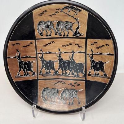Artisan Carved Soapstone Safari Bowl from Kenya