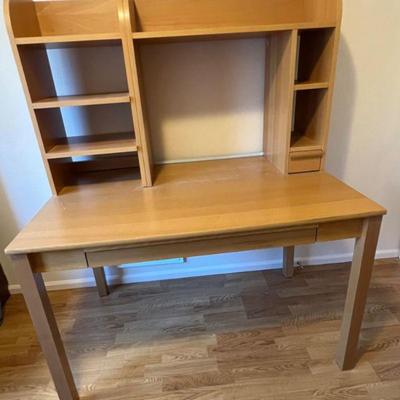 Wood Three Section Desk