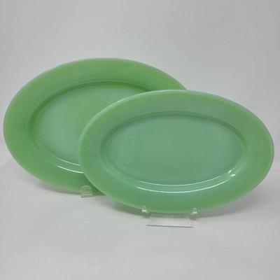 Fire King Jadeite Oval Plates