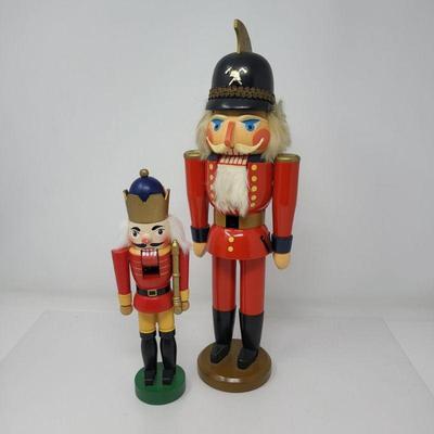 Two Holiday Soldier Nutcrackers - Germany
