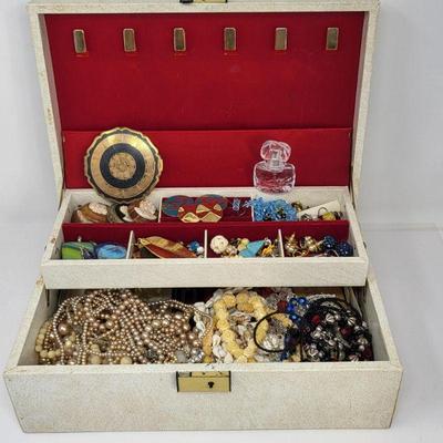 Treasured Jewelry in Vintage Jewelry Box