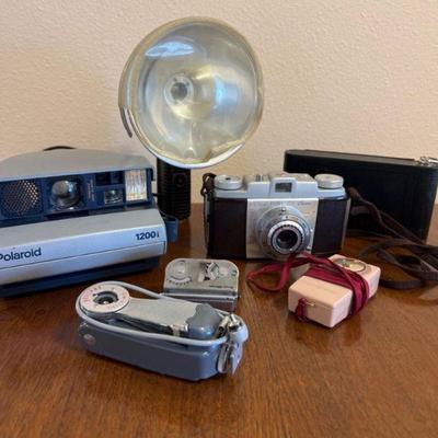 Polaroid 1200. Kodak Pony 135, & Camera Accessories