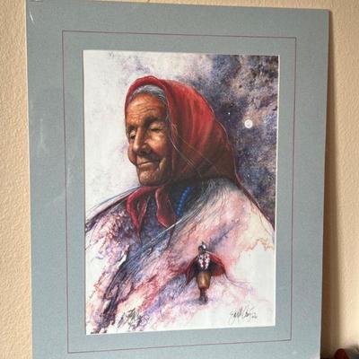 1995 Limited Edition 38/150 Life's Reflection Print Artist Signed 2X