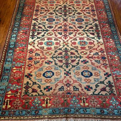 Large Turkish Hand Woven Area Rug