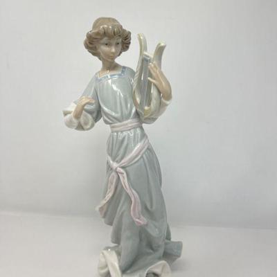 Lladro Woman with Lyre Figure - $225