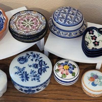 Several Trinket Containers from Portugal & Spain MORE