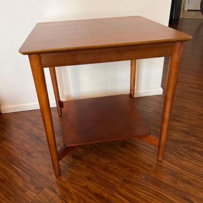 Square MCM Wood End Table