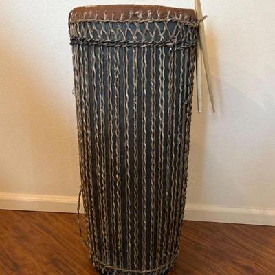 Authentic Hand Crafted Ingoma Drum from Rwanda
