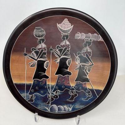 Kenya Carved Soapstone Artisan Plate