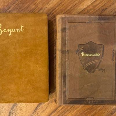 Poems by Bryant 1893 & The Decameron by Boccaccio