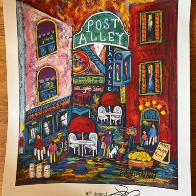 Lamanno Signed Pike Place Market Poster