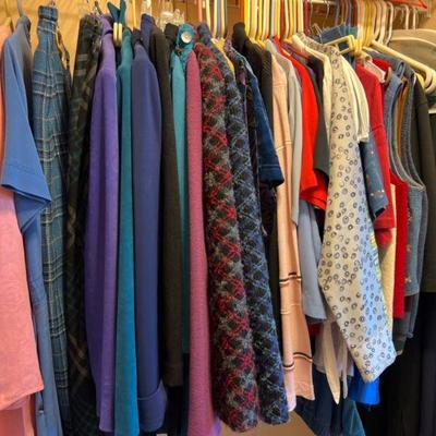 Rack of Women's Vintage Clothes - Medium