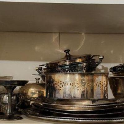 Huge Collection of Silverplate Servers