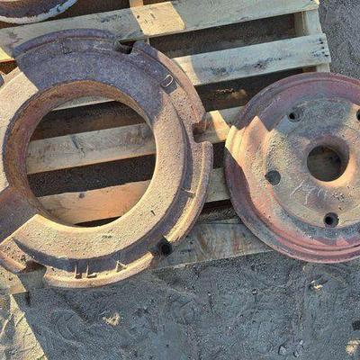 #4214 • 19" Front and 28" Rear Wheel Weights
