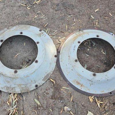 #2716 • (2) 32" Rear Wheel Center Dishes Ford 2N/9N Tractors
