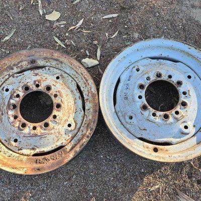 #2724 • (2) Ford Tractor Front Wheels

