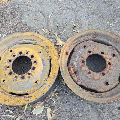 #2726 • (2) Ford Tractor Front Wheels
