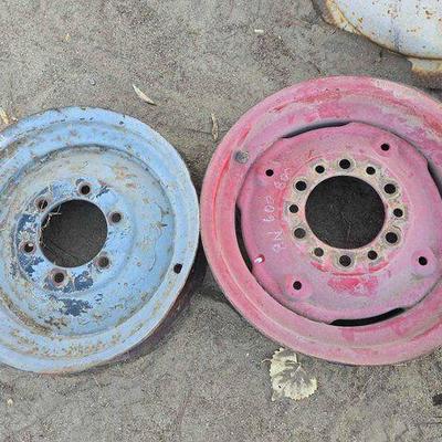 #2728 • (2) Ford Tractor Front Wheels

