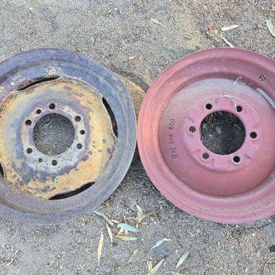 #2722 • (2) Ford Tractor Front Wheels
